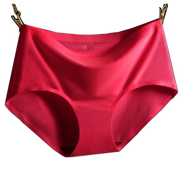 

women's panties women ice silk briefs cozy pretty ladies underwear g string, Black;pink