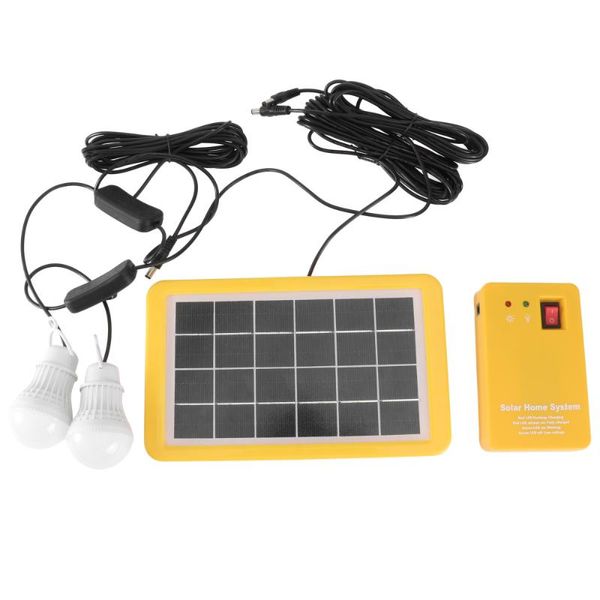 

solar lamps outdoor portable home system kit dc panel power generator led light bulbs camping lighting with usb cha