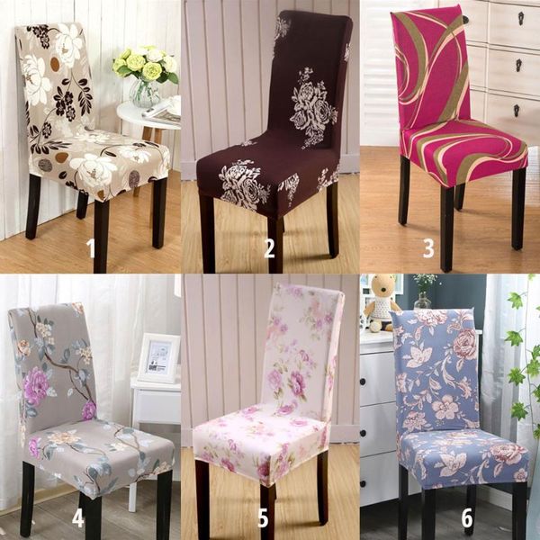 

chair covers nordic flowers ins print cover spandex stretch elastic floral wedding banquet el protective slipcovers