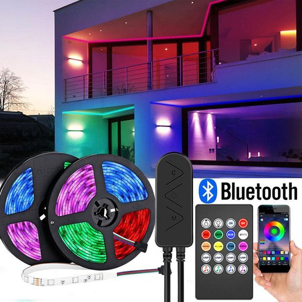 

easeking changing color led strip lights bluetooth remote control rope lights multicolor led light strips for party home
