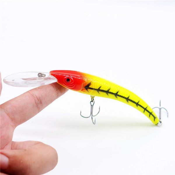 

1pcs 15.5cm 14.8g bend minnow fishing lure hard bait aritificial wobblers fishing tackle big crankbait plastic lure 1 jllien