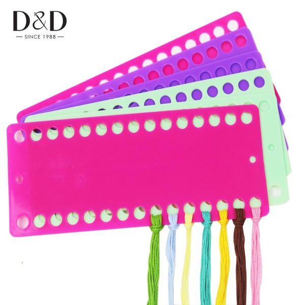 

2pcs plastic cross stitch row line tool 30 positions thread board thread & yarn organizer embroidery accessory 3 colors, Black