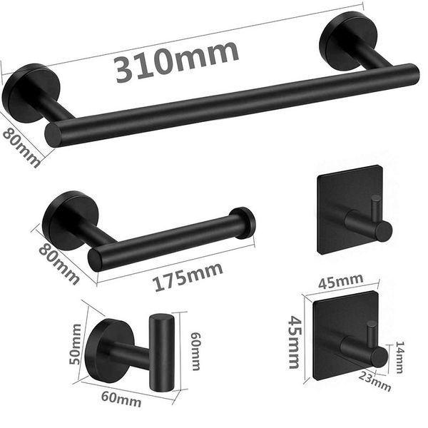 

towel racks durable stainless steel rack set toilet paper holder hook bathroom shelf accessories