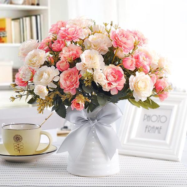 

vases artificial flower living room decoration floral home table plastic pot plant