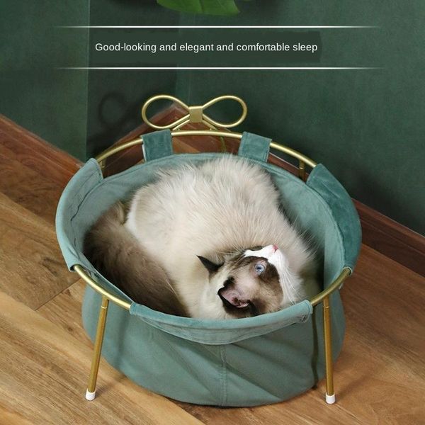 

cat beds & furniture spring and autumn four seasons universal nest pet bed metal bracket removable washable