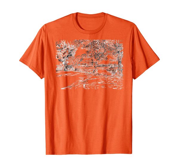 

famous art shirt: landscape at arles by vincent van gogh t-shirt, White;black