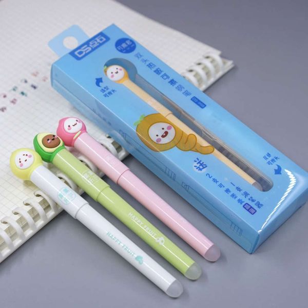 

double head thermal erasable ink bag pen pupil cute cartoon