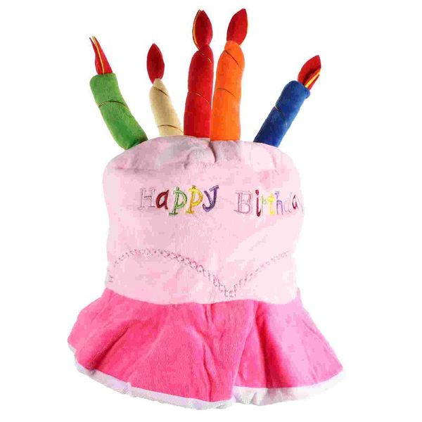 

party hats plush cake hat cartoon candle birthday prop