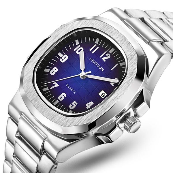 

wristwatches men watch women fashion quartz waterproof full stainless steel wristwatch dress, Slivery;brown