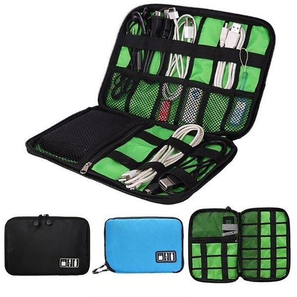

storage bags portable cable organizer system kit case usb data earphone wire pen power bank digital gadget devices travel