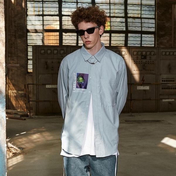 

men's casual shirts magic dice shirt long sleeve graphic, White;black