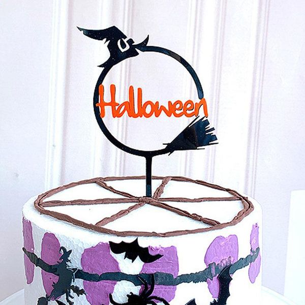 

other festive & party supplies happy halloween acrylic cake er insert bat pumpkin witch for favors birthday decoration