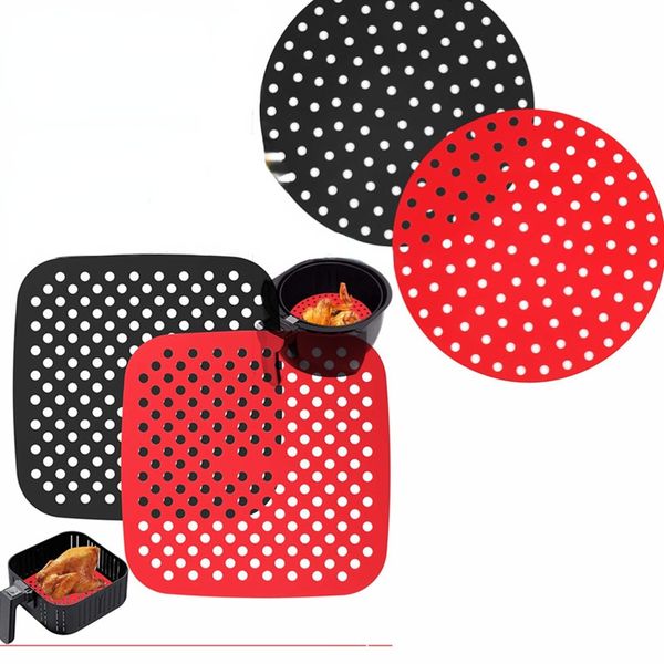 Силиконовые воздушные лайнера Fryer Lister Painware Parts Non-Stick Eco-Friendly Steamer Pad Pad Skaking Внутренняя вкладыш для варочных изделий Кухонная утварь аксессуары