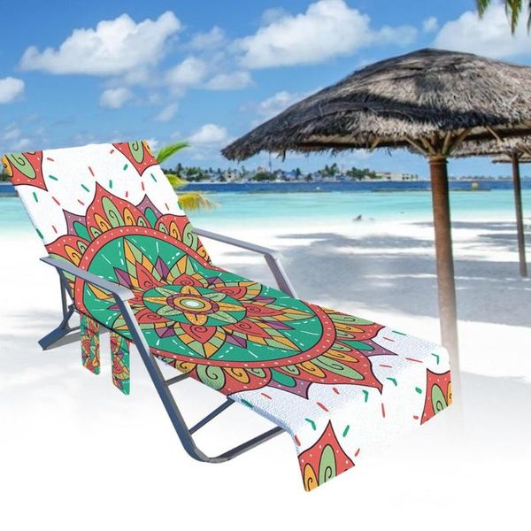 

chair covers beach cover swimming camping essential enjoy sun bath seat has pockets for easy storage non-slip antifouling