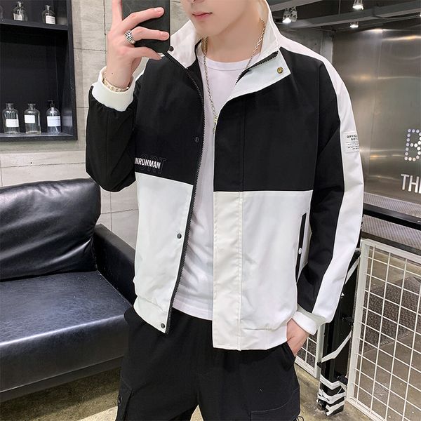 

2021 new casual jack and years fashion trend parka men japanese all-match youth jas, Black