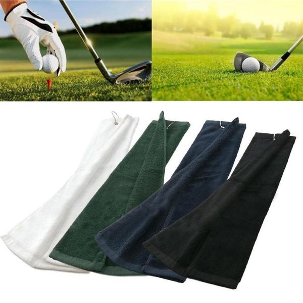 

40*32cm golf towel with hook hand towel cotton soft towels drop ship golf