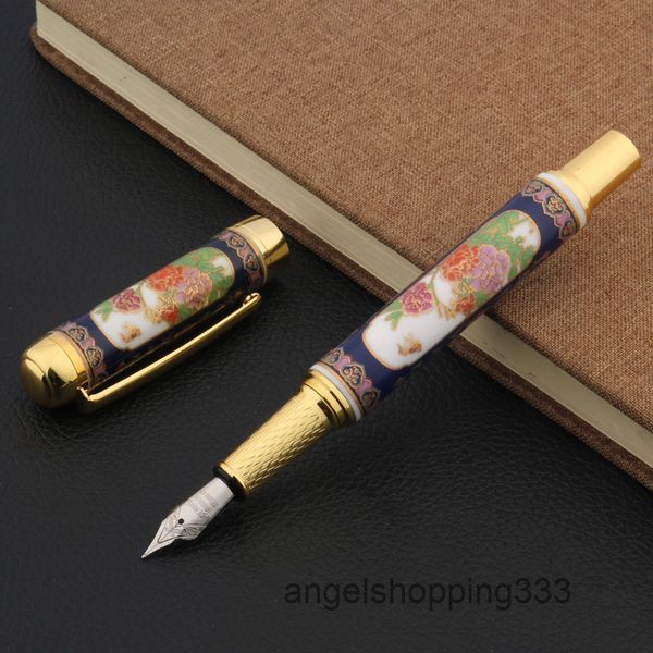 

luxury quality chinese blue and white porcelain filling pioneering flower painting nib ink pencils paper office supplies new