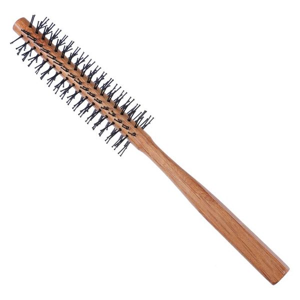 

hair brushes 1pc styling cylinder comb wooden curly home hairdressing, Silver