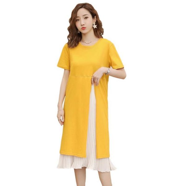 

maternity dresses gown pregnant dress chiffon pleated pregnancy clothes for women maternidade vestido, White
