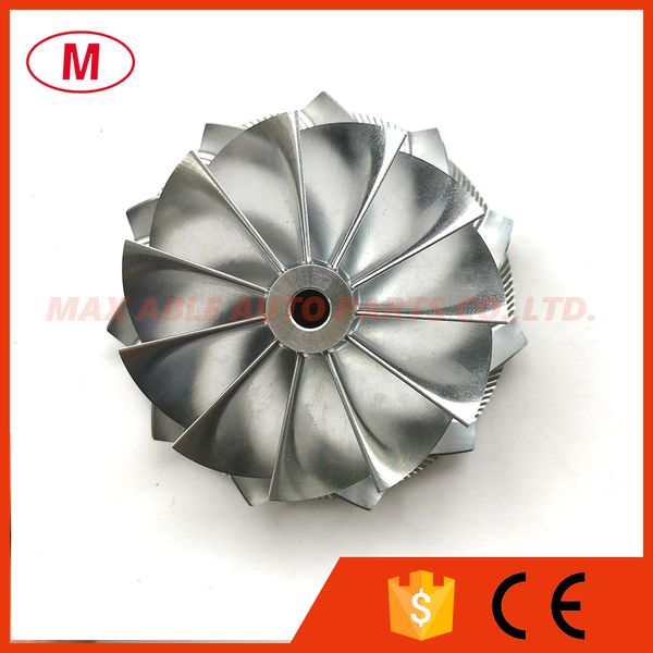 K16 54.70/67,00mm 11+0 Blades Turbo Billet Compressor Wheel/Aluminium 2618/Roda de compressor de moagem para cartucho turbo de alta