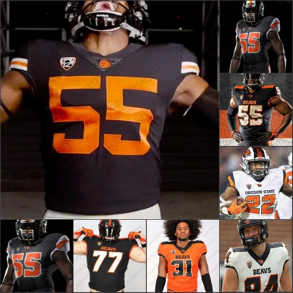 

custom oregon state football jersey ncaa college terry baker steven jackson noah togiai isaiah hodgins jermar jefferson mens women youth, Black