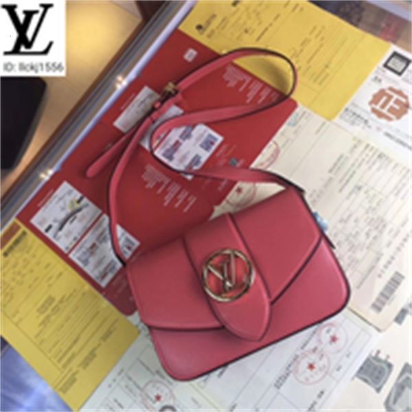 

magnetic women shoulder m55950 peach floral brand buckle flap type tofu bag designer handbags iconic bags handles luxury oxr3 bags totes, Red;black