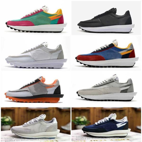 

2021 original ldv waffle daybreak mens sport shoes fashion undercover waffle racer black white triple trainer varsity tna36a05