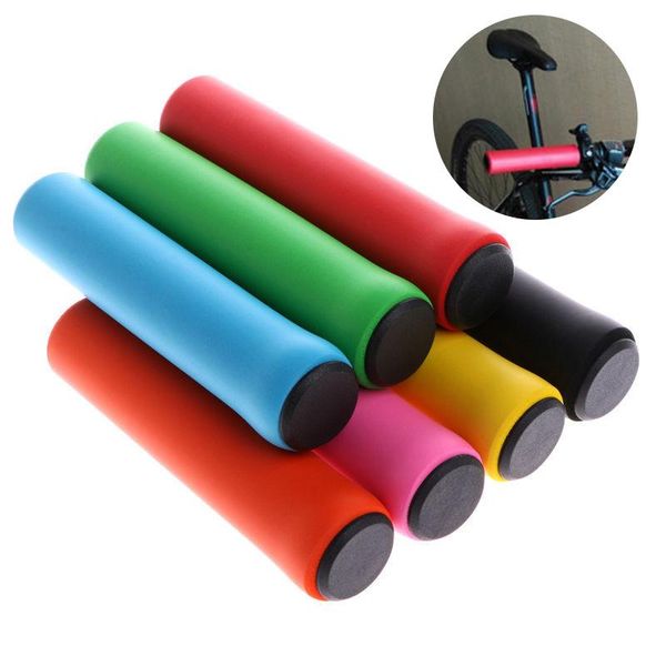 

bike handlebars &components 1 pair bicycle grips super light silicone non-slip absorptiontype road handle bicycles parts bmx mtb cuffs