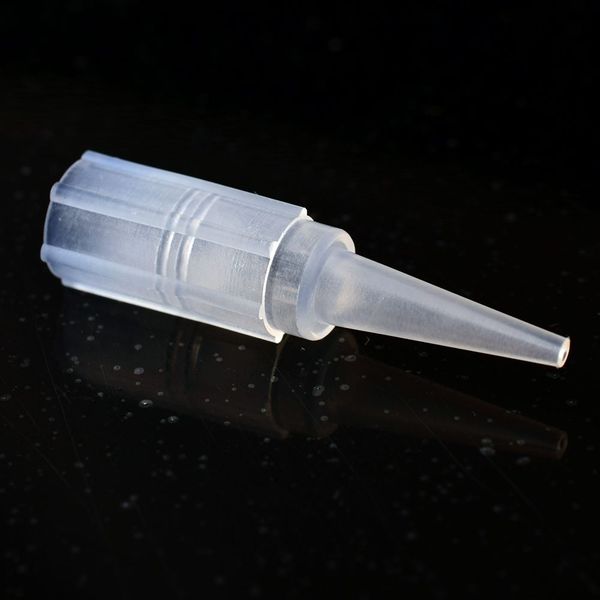 

atomus 100 pcs/lot permanent makeup plastic tattoo caps eyebrow tattoo needle tips matched for 1r needles tattoo accessories