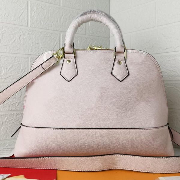 

women handbag shoulder bag shell bags fashion genuine leather printed letters zipper wide shoulders strap plain, Black;red