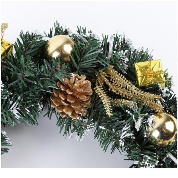 

2020 christmas wreath with battery powered led light string front door hanging garland holiday home dec jllhqq