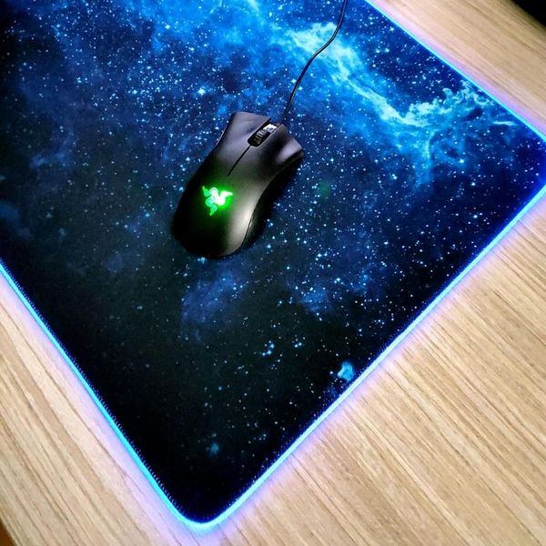 

mouse pads & wrist rests luminous pad led rgb marquee keyboard colorful