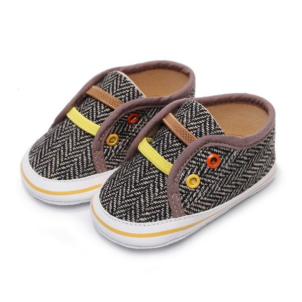 

athletic & outdoor infant baby boys girls shoe striped casual sneakers born toddler soft sole first walking shoes children slip-on, Black