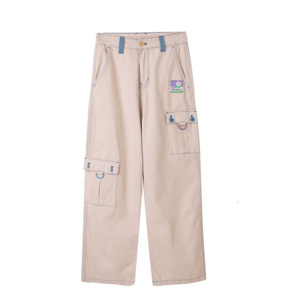 

pocket big capris full length high waist straight khaki ladies new women's casual summer design pants 2tta, Black;white
