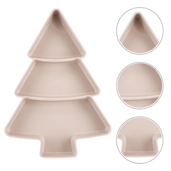

dishes & plates 2pcs multifunction christmas tree shape fruit candy snack trays