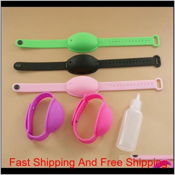 

wrist hand sile sanitizer dispenser wearable hand sanitizer dispensing portable bracelet sile squeezy wristba qylmkp toys2010