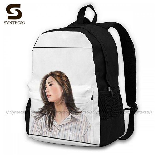 

backpack kpop idol backpacks teenage soft stylish polyester travel bags