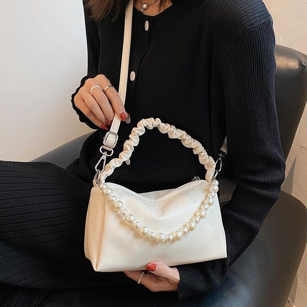 

evening bags casual women small pu leather handbags pearl shoulder crossbody for designer female travel messenger bag