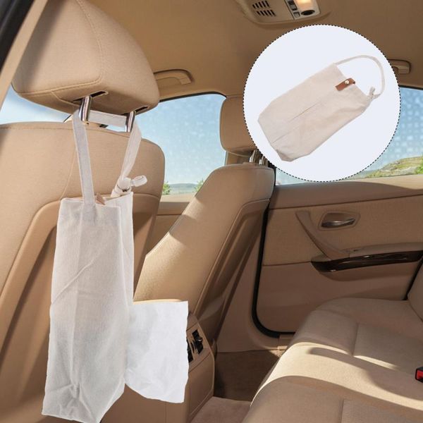 

gift wrap 1pc car tissue bag backseat holder wall hanging canvas