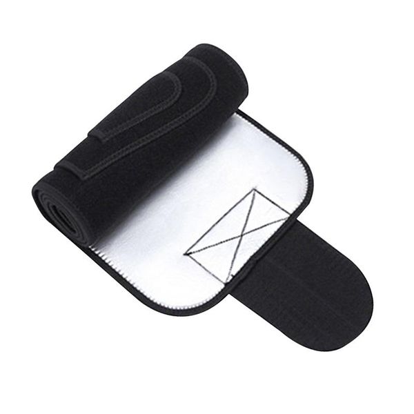 

waist support women men training slimming underwear band adjustable trimmer with pocket burning fat silver ion sauna belt weight loss, Black;gray