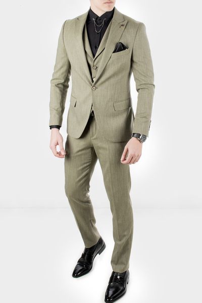 

woven fabric double color italian suit 1810715 fr31, White;black