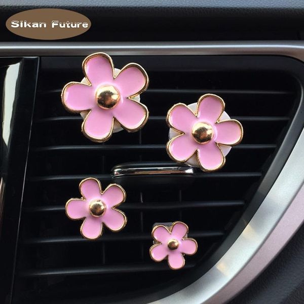 

car air freshener perfume clip creative conditioning outlet decoration accessories 4 colors chrysanthemum girl like
