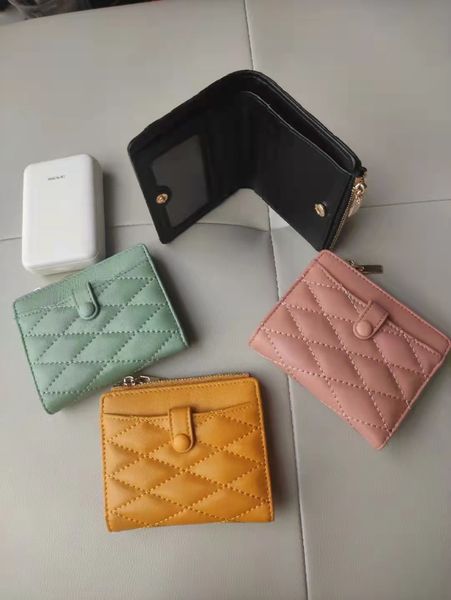 

hbp new designer women's men's wallet bag change bit credit card holder, Brown;gray