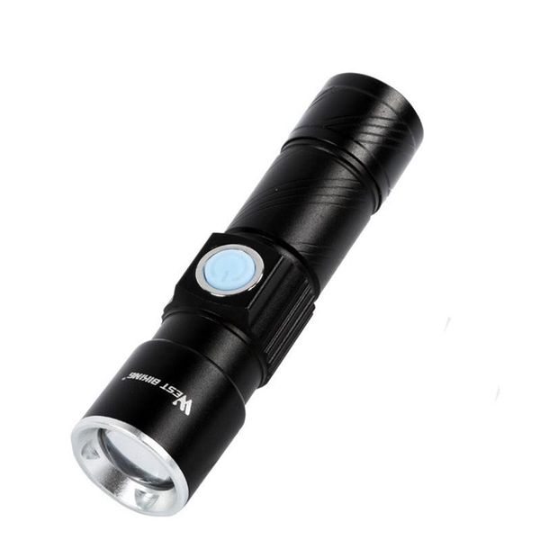 

west biking bike bicycle light set usb rechargeable led waterproof super bright zoom headlight rear light mtb bike