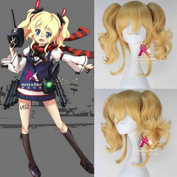 

warship girl wig firefly cosplay animation wig party halloween, Black