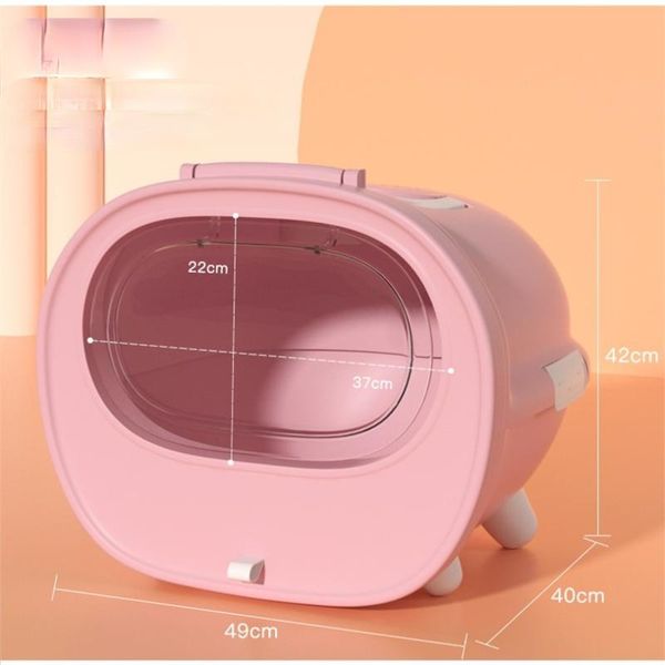 

other cat supplies pink toilet litter box enclosure pretty transparent plastic with lid arenero cerrado pet furniture bl50mbp