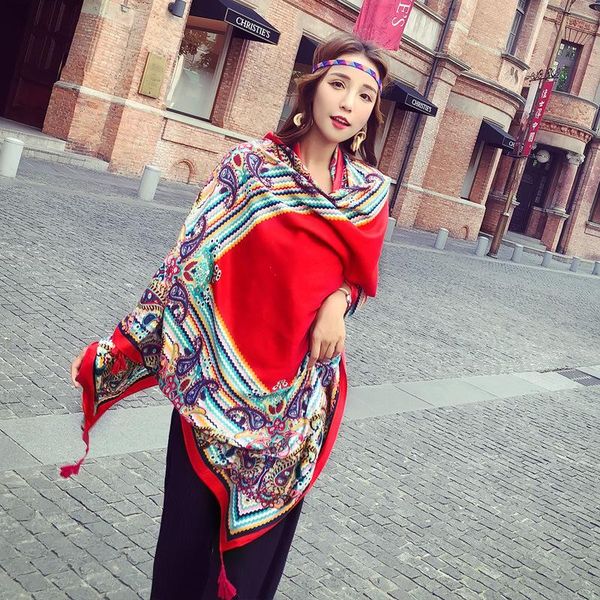 

scarves autumn and winter style lijiang sun-protection seaside beach women's leopord pattern cotton linen travel scarf women, Blue;gray