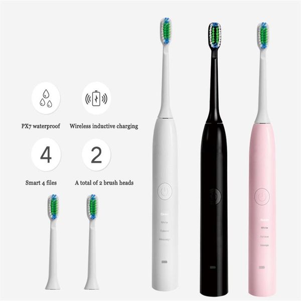 

toothbrush eco friendly electric wireless charging 4 files whitening sound wave automatic tooth brush tongue scraper