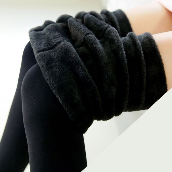 

2021 new 300g leggings women corduroy tall waist legging winter pants togz, Black