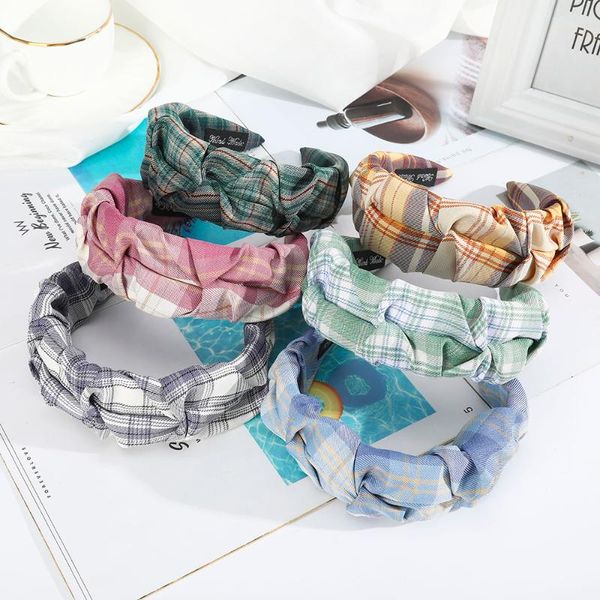 

awaytr new fashion folds stripehairband women shiny fabric headband turban hair accessories girl bezel wide hair band headwear